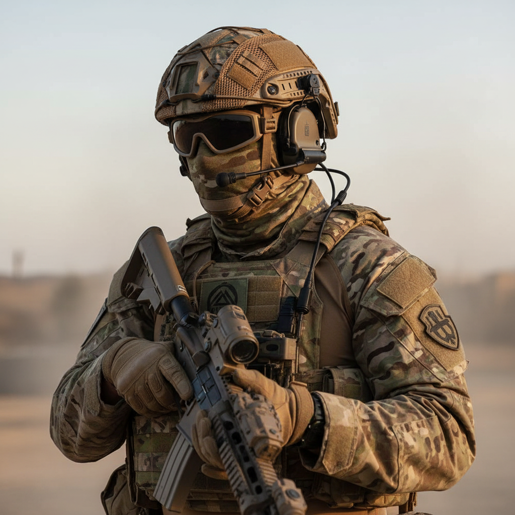 Housse de Casque Tactique Camouflage