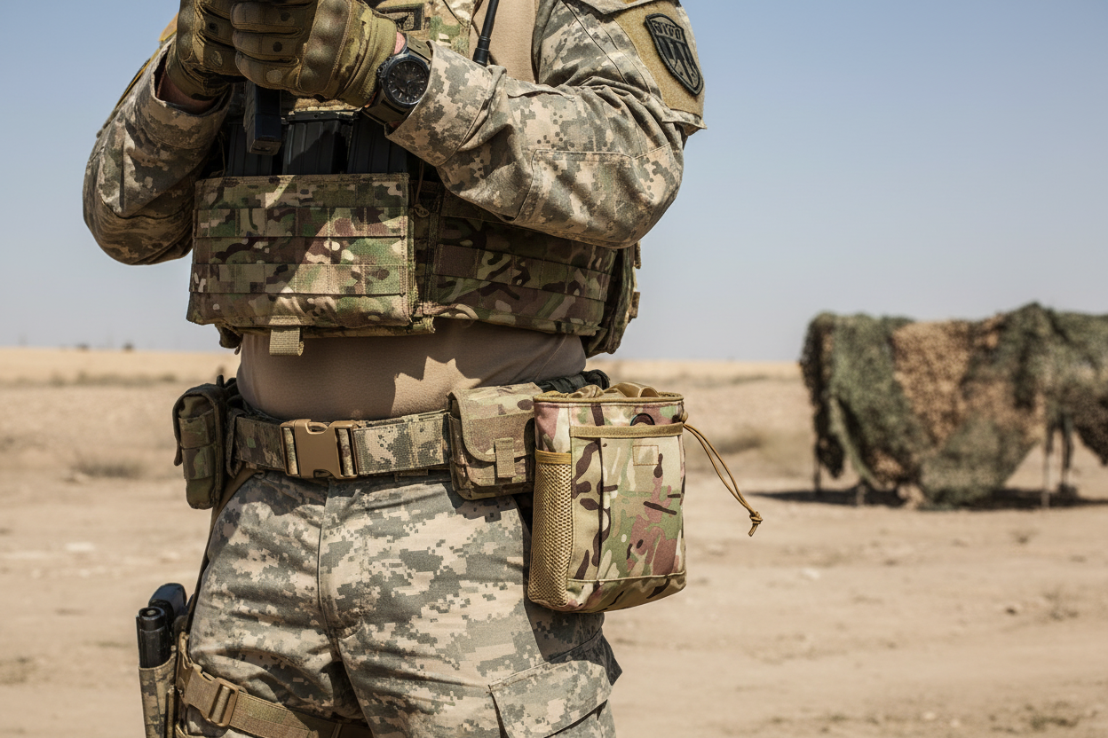 Dump Pouch Camouflage MOLLE 600D